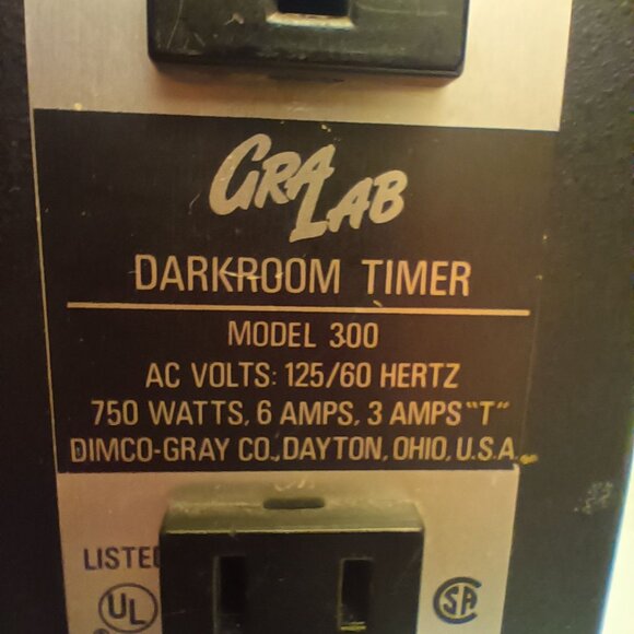 Gra-Lab Model 300 Darkroom Timer 60-Minute 125V 750W Vintage Photography Equipme - Picture 3 of 5